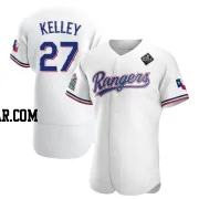 Shawn Kelley Men's Texas Rangers White Authentic Home 2023 World Series Jersey