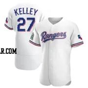 Shawn Kelley Men's Texas Rangers White Authentic Home Jersey