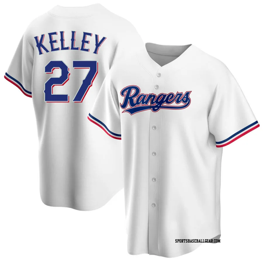 Shawn Kelley Youth Texas Rangers White Replica Home Jersey