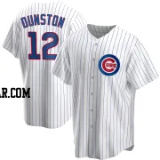 Shawon Dunston Men's Chicago Cubs White Replica Home Jersey