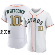 Shay Whitcomb Men's Houston Astros Gold Authentic White 2023 Collection Jersey