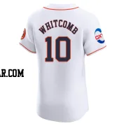 Shay Whitcomb Men's Houston Astros White Elite Home Patch Jersey