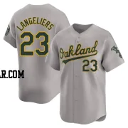 Shea Langeliers Men's Oakland Athletics Gray Limited Away Jersey