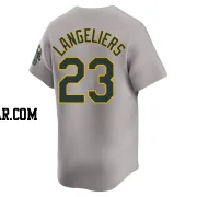 Shea Langeliers Men's Oakland Athletics Gray Limited Away Jersey