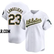 Shea Langeliers Men's Oakland Athletics White Limited Home Jersey