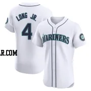 Shed Long Jr. Men's Seattle Mariners White Elite Home Jersey