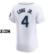 Shed Long Jr. Men's Seattle Mariners White Elite Home Jersey