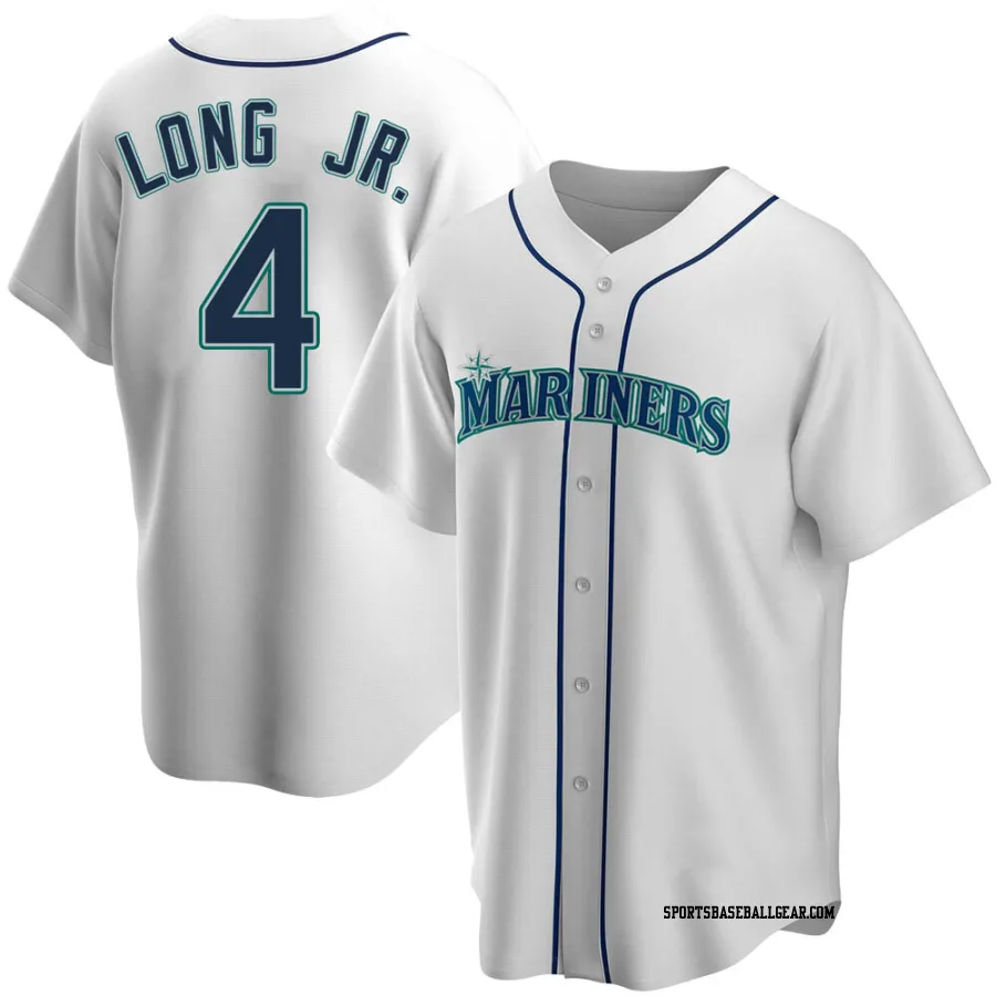 Shed Long Jr. Men's Seattle Mariners White Replica Home Jersey