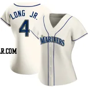 Shed Long Jr. Women's Seattle Mariners Cream Replica Alternate Jersey