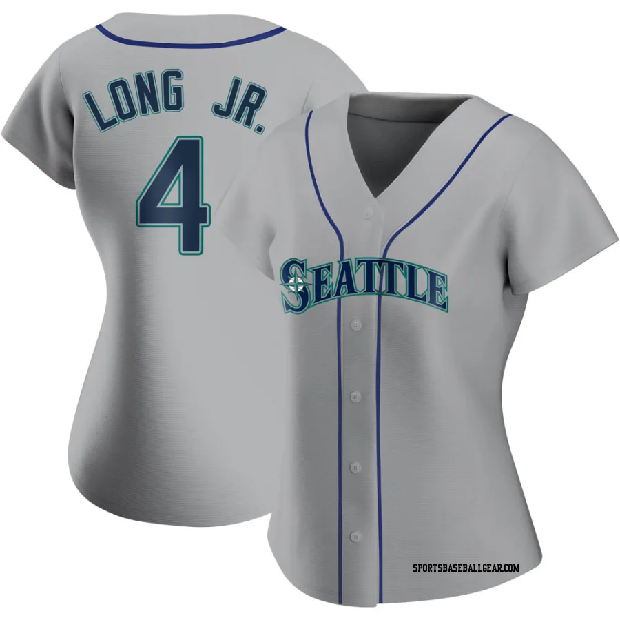 Shed Long Jr. Women's Seattle Mariners Gray Authentic Road Jersey