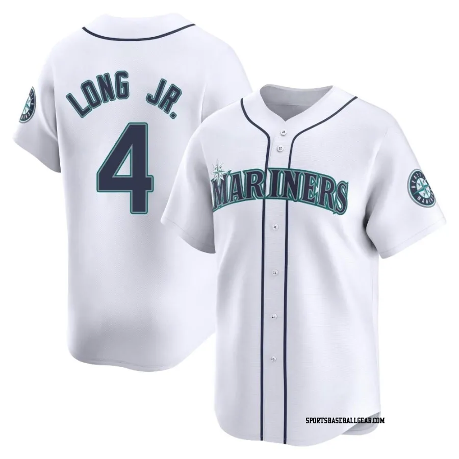 Shed Long Jr. Youth Seattle Mariners White Limited Home Jersey