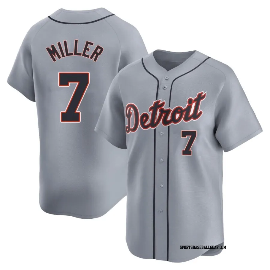 Shelby Miller Youth Detroit Tigers Gray Limited Road Jersey