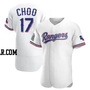 Shin-Soo Choo Men's Texas Rangers White Authentic Home Jersey