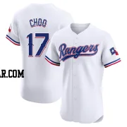 Shin-Soo Choo Men's Texas Rangers White Elite Home Jersey