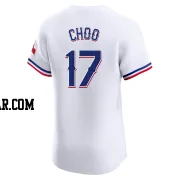 Shin-Soo Choo Men's Texas Rangers White Elite Home Jersey