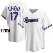 Shin-Soo Choo Men's Texas Rangers White Replica Home Jersey