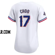 Shin-Soo Choo Women's Texas Rangers Gold Limited White 2024 Collection Jersey