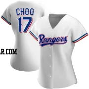 Shin-Soo Choo Women's Texas Rangers White Authentic Home Jersey