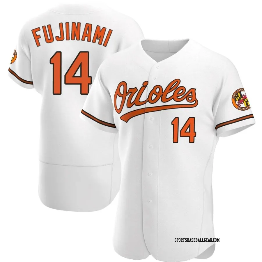 Shintaro Fujinami Men's Baltimore Orioles White Authentic Home Jersey