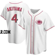 Shogo Akiyama Men's Cincinnati Reds White Replica Home Jersey