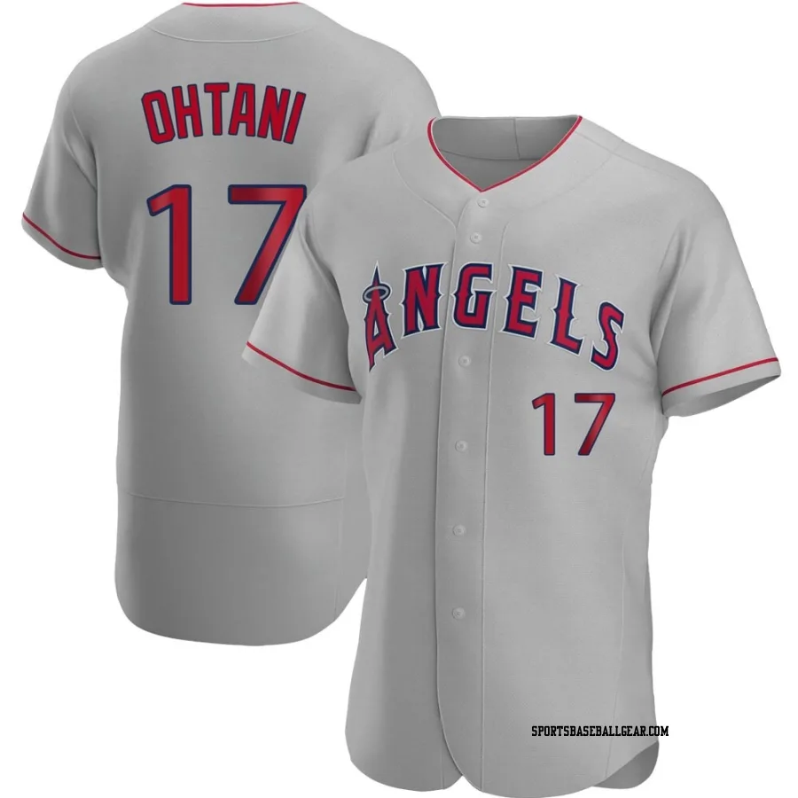 Shohei Ohtani Men's Los Angeles Angels Gray Authentic Road Jersey