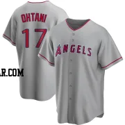 Shohei Ohtani Men's Los Angeles Angels Replica Silver Road Jersey