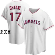 Shohei Ohtani Men's Los Angeles Angels White Replica Home Jersey