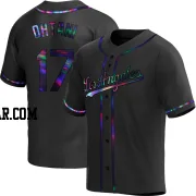 Shohei Ohtani Men's Los Angeles Dodgers Black Holographic Replica Alternate Jersey