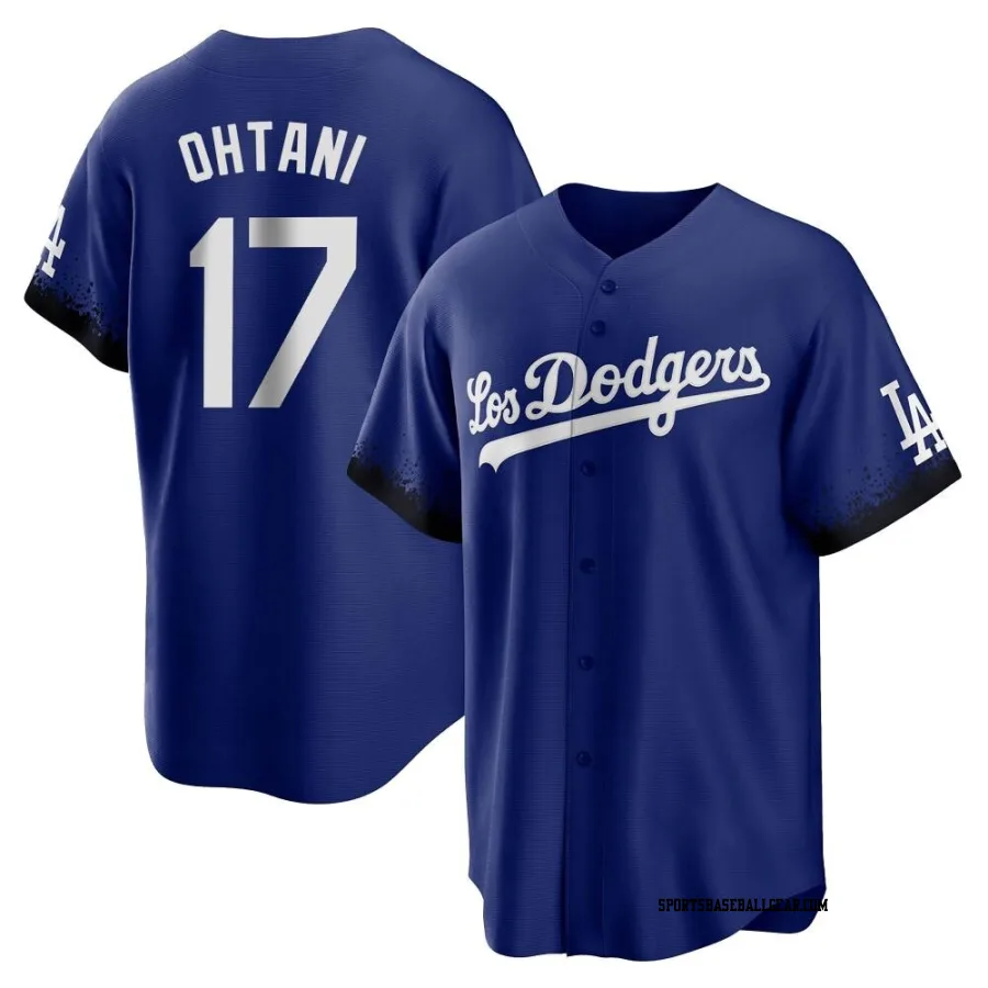 Shohei Ohtani Men's Los Angeles Dodgers Royal Replica 2021 City Connect Jersey