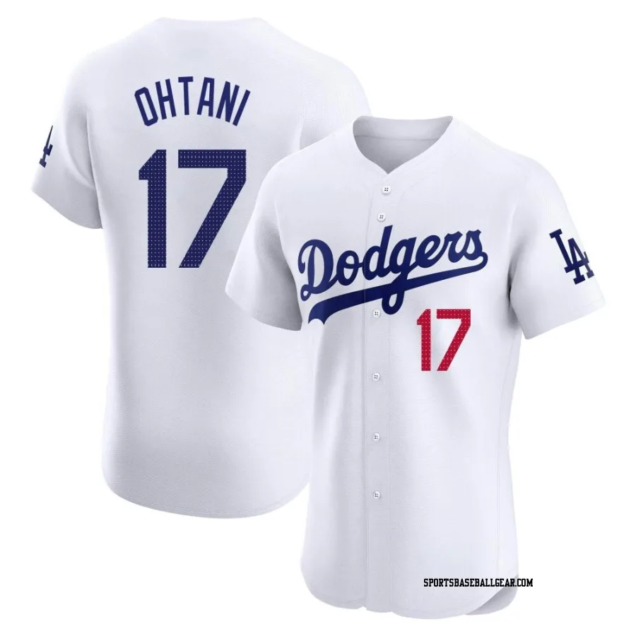 Shohei Ohtani Men's Los Angeles Dodgers White Elite Home Jersey