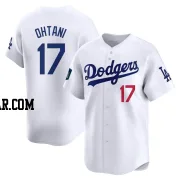 Shohei Ohtani Men's Los Angeles Dodgers White Limited 2024 World Tour Seoul Series Home Jersey