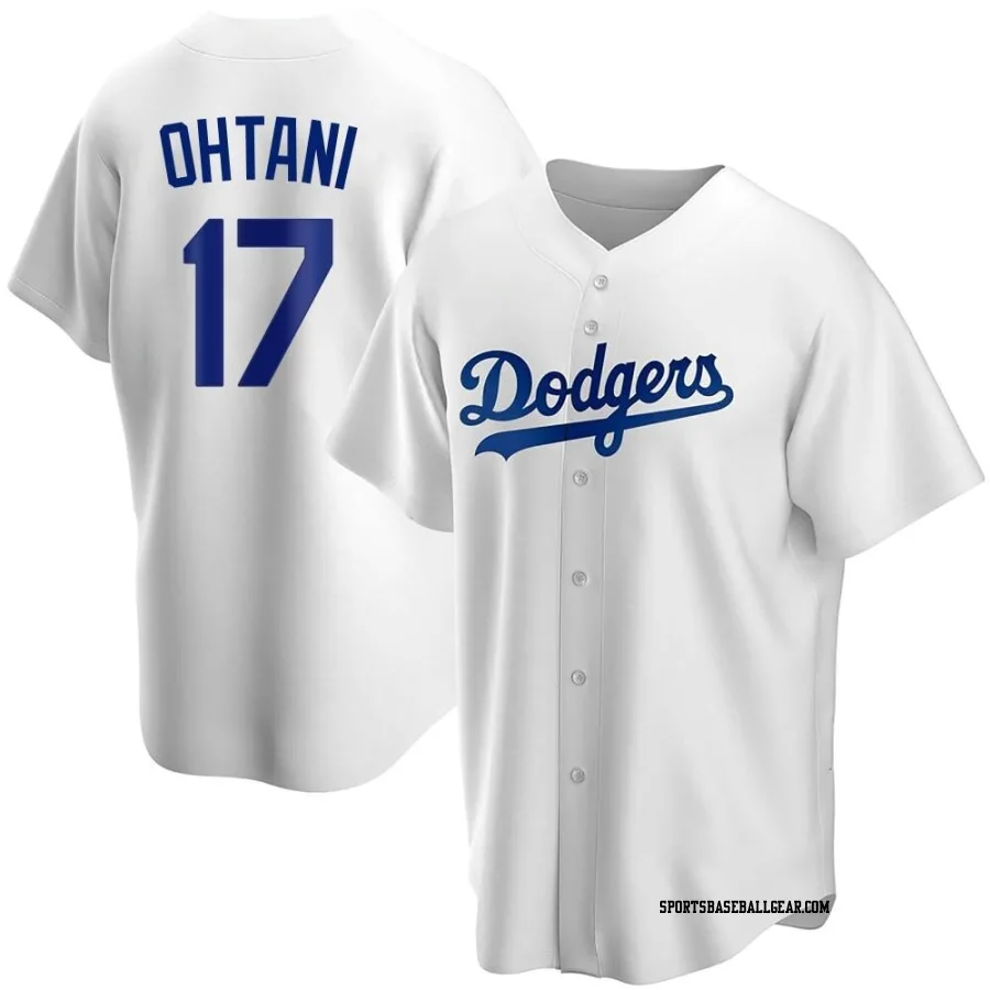 Shohei Ohtani Men's Los Angeles Dodgers White Replica Home Jersey