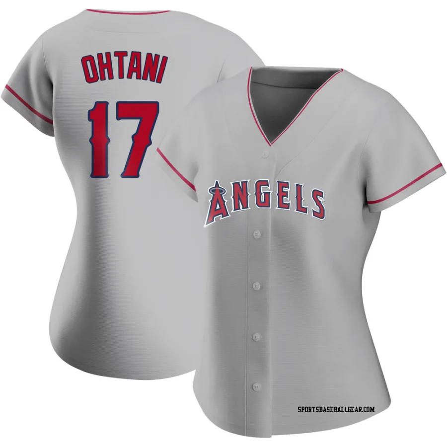 Shohei Ohtani Women's Los Angeles Angels Authentic Silver Road Jersey