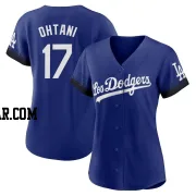 Shohei Ohtani Women's Los Angeles Dodgers Royal Authentic 2021 City Connect Jersey