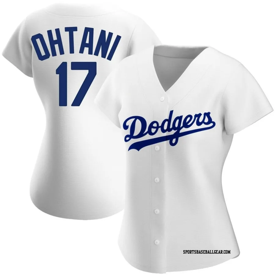 Shohei Ohtani Women's Los Angeles Dodgers White Authentic Home Jersey