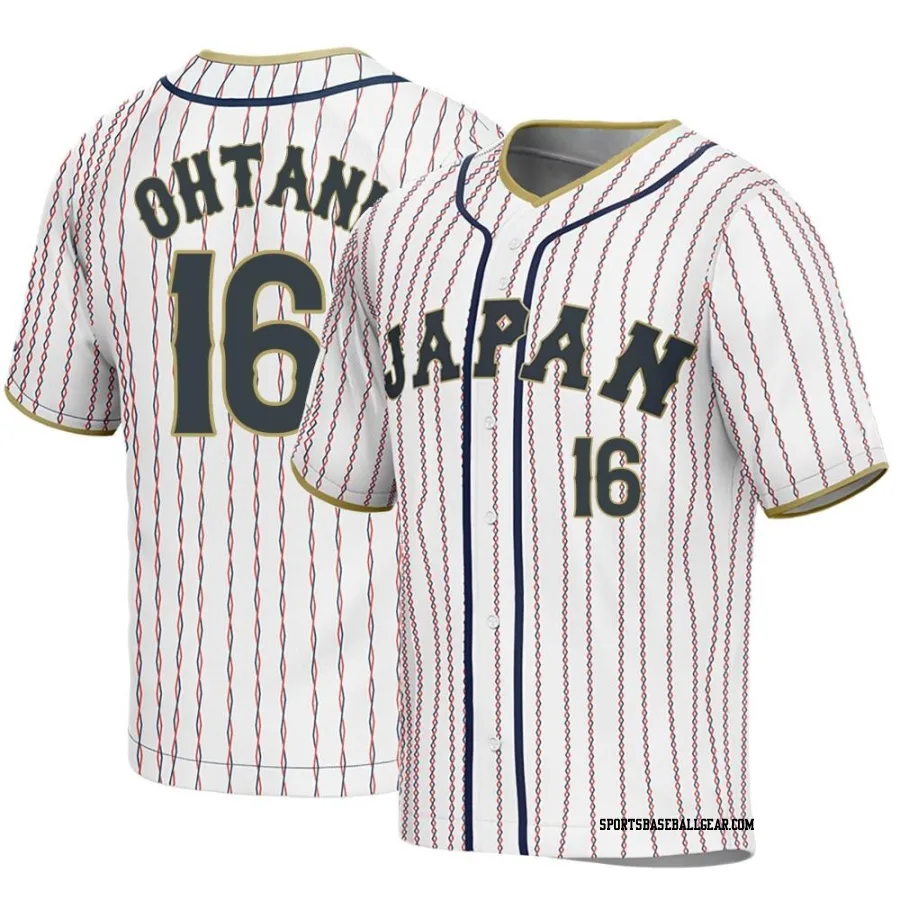 Shohei Ohtani Youth Japan Baseball White Replica 2023 World Baseball Classic Jersey