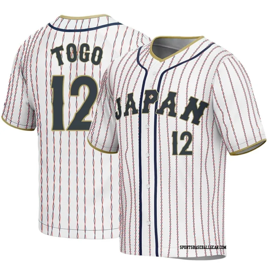 Shosei Togo Men's Japan Baseball White Replica 2023 World Baseball Classic Jersey