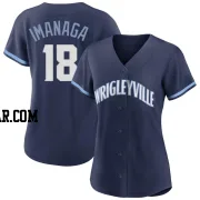 Shota Imanaga Women's Chicago Cubs Navy Authentic 2021 City Connect Jersey