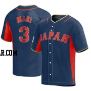 Shugo Maki Men's Japan Baseball Navy Replica 2023 World Baseball Classic Jersey