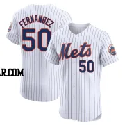 Sid Fernandez Men's New York Mets White Elite Home Jersey