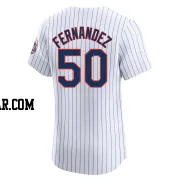 Sid Fernandez Men's New York Mets White Elite Home Jersey