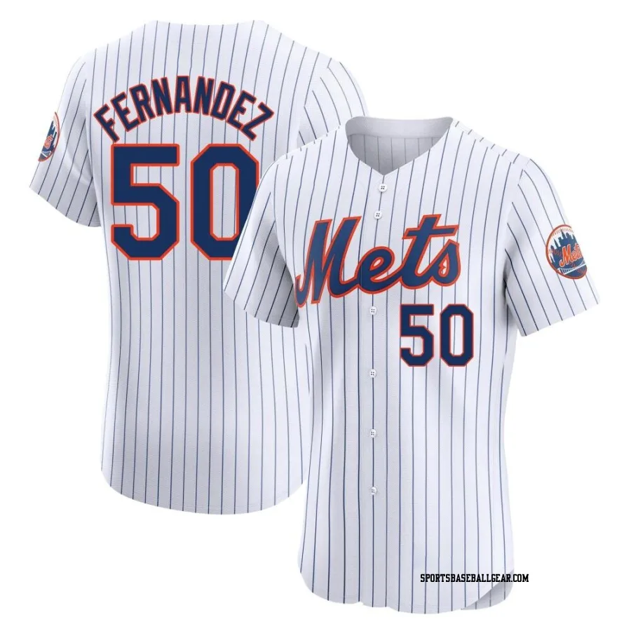 Sid Fernandez Men's New York Mets White Elite Home Jersey