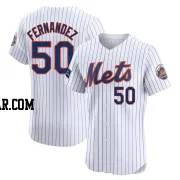 Sid Fernandez Men's New York Mets White Elite Home Patch Jersey