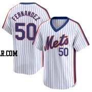 Sid Fernandez Men's New York Mets White Limited Cooperstown Collection Jersey