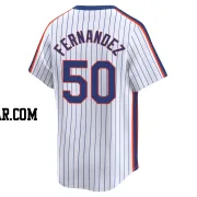 Sid Fernandez Men's New York Mets White Limited Cooperstown Collection Jersey