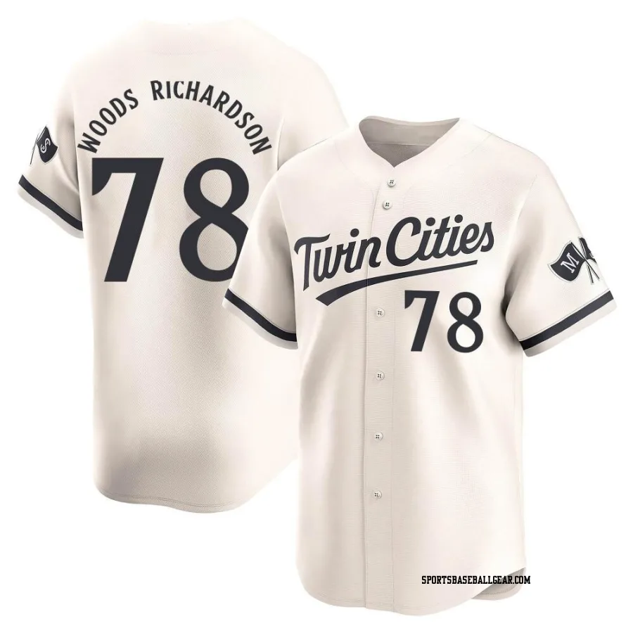 Simeon Woods Richardson Men's Minnesota Twins Cream Limited Alternate Jersey