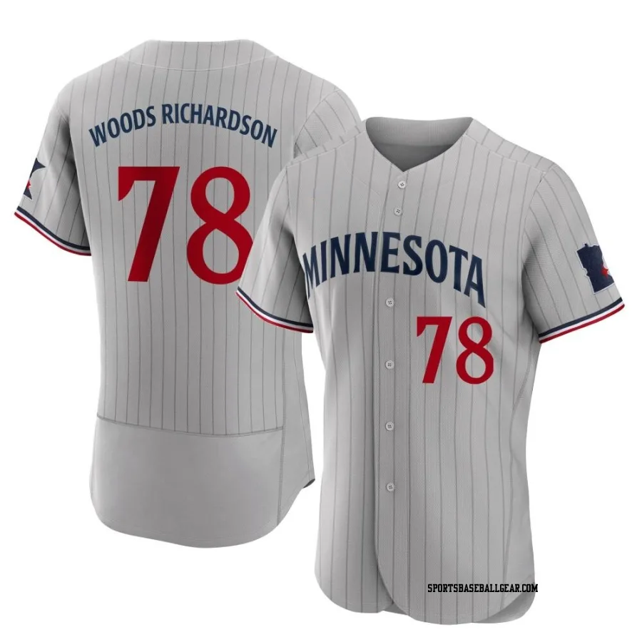 Simeon Woods Richardson Men's Minnesota Twins Gray Authentic Road Jersey