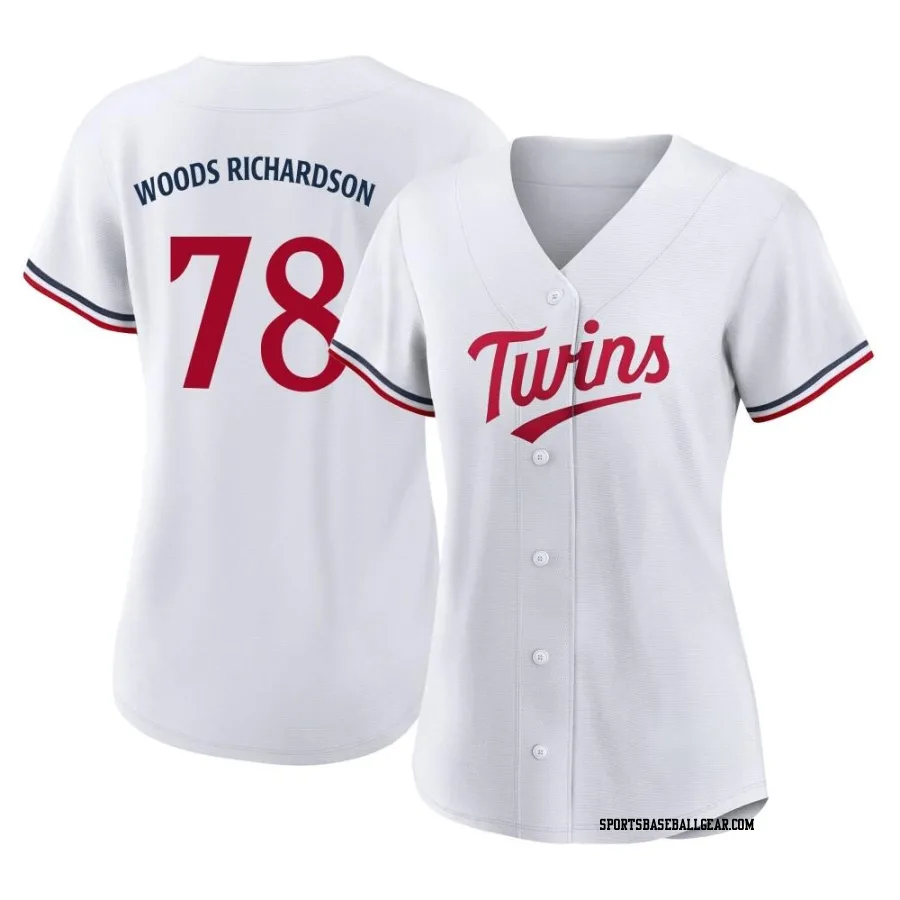 Simeon Woods Richardson Women's Minnesota Twins White Authentic Home Jersey