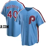 Simon Muzziotti Men's Philadelphia Phillies Light Blue Replica Road Cooperstown Collection Jersey