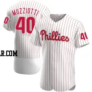 Simon Muzziotti Men's Philadelphia Phillies White Authentic Home Jersey